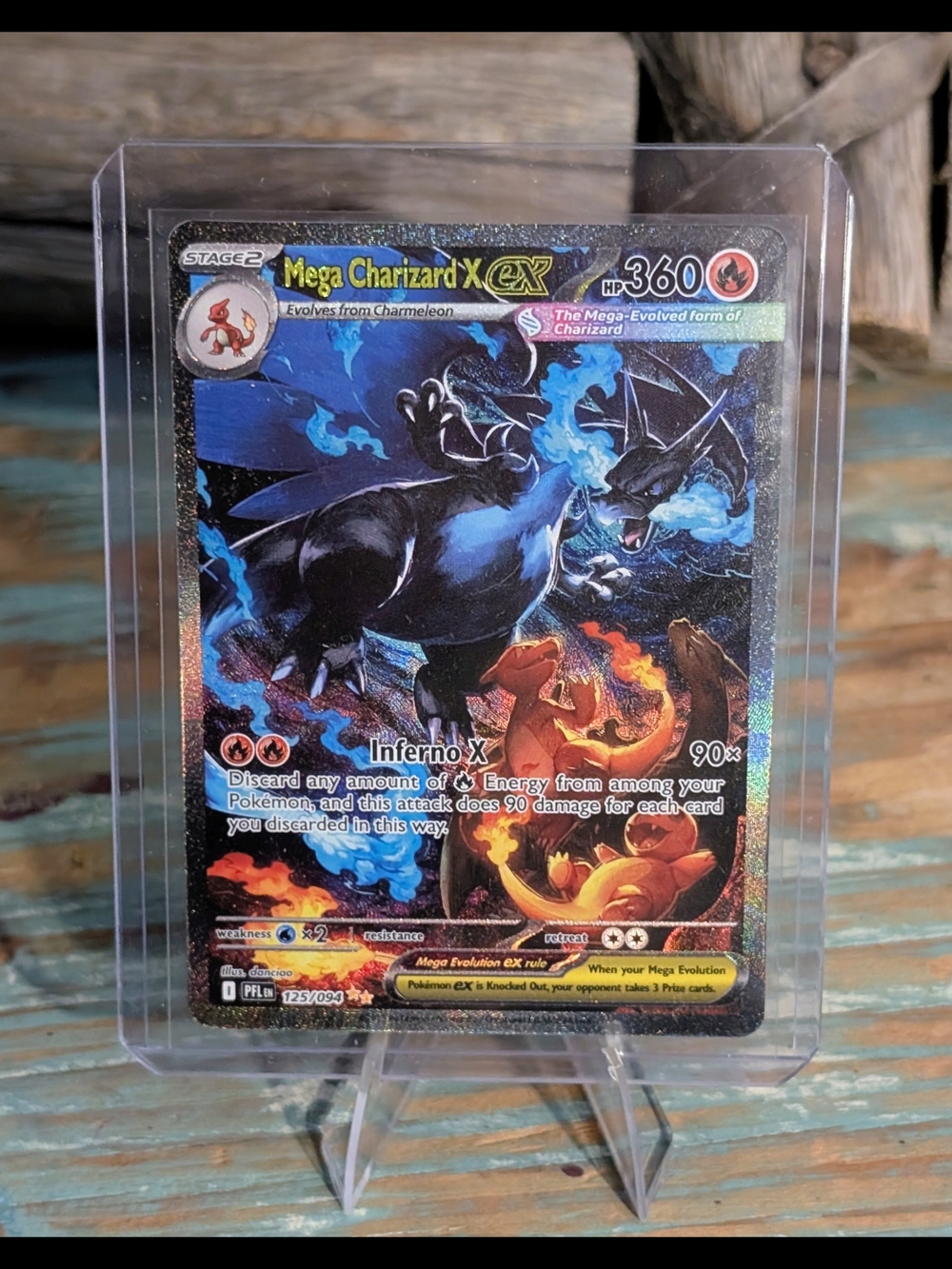 Pokemon Phantasmal Flames Mega Charizard X Ex #125/094